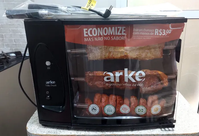 Churrasqueira elétrica rotativa Vitta Smart 3 espeto ARKE