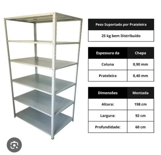 Prateleira de Aço - $ 250 cada