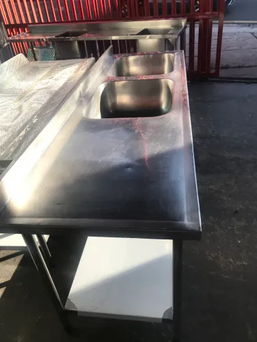 Pia com Cuba inox