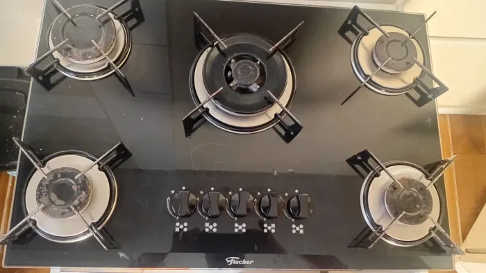 Vendo fogão cooktop de 5 bocas da marca Fischer.