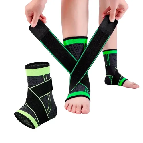 Tornozeleira ortopedica estabilizadora ajustável cor preta