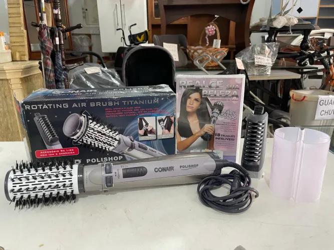 Escova Secadora Rotativa Conair Titanium Polishop