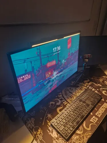 PC Gamer completo com mouse, teclado e monitor