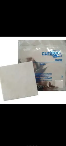 10 un Alginato de Cálcio com Prata 10cm x 10cm para tratamento escara úlcera de pressão 