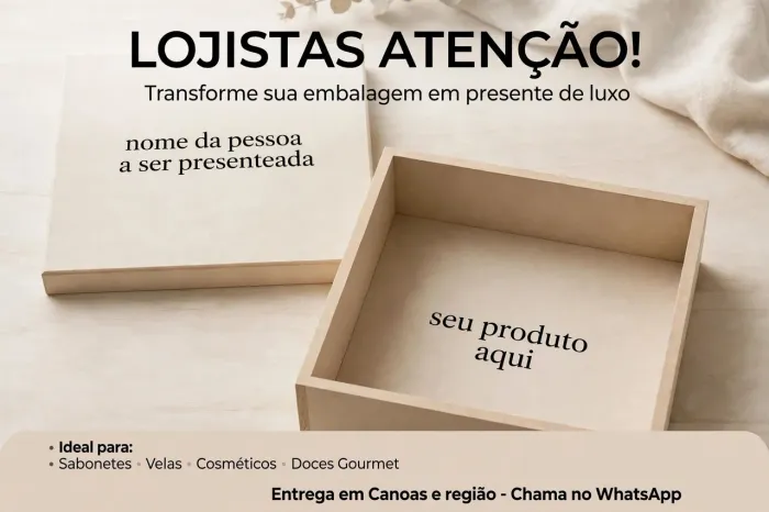 Caixas personalizadas em MDF