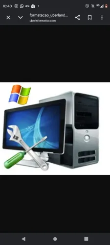 Formatação e manutenção de computadores e notebooks