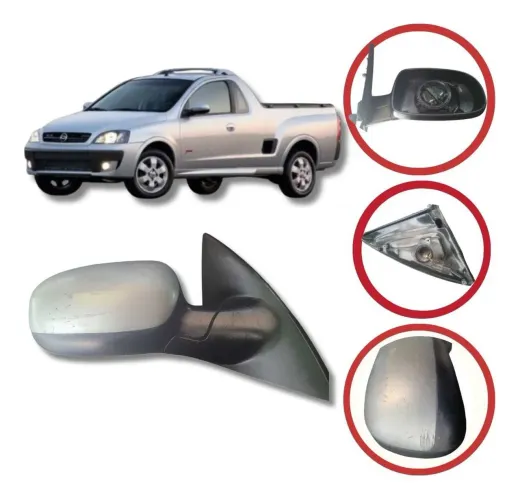 Retrovisor Direito Chevrolet Corsao Montana 2002 A 2011  peça origina retirada