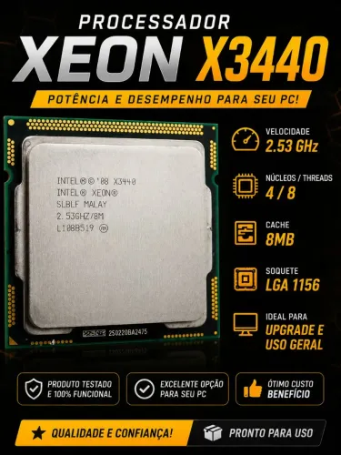 Processador Xeon X3440 2.53Ghz LGA 1156