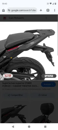 Suporte para bauleto Twister 