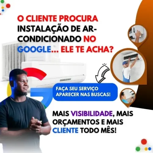 Mais Clientes para Instalação de Ar no Google