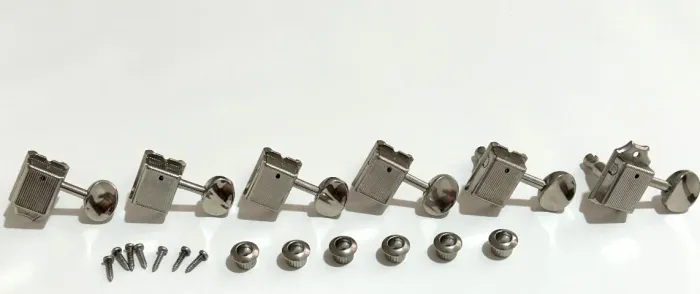 Teclas de afinação Tagima T-900 Vintage Tele/Strat Nickel 50?s 60?s Style 6 Inline Gotoh
