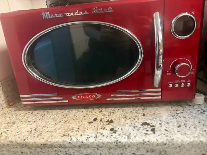 Micro-ondas mais lindo do mundo! Philco Retrô Vermelho - Estilo Vintage