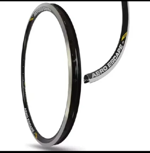 2 Aros 24 Aero 36 Furos Vzan Escape Aluminio Preto 