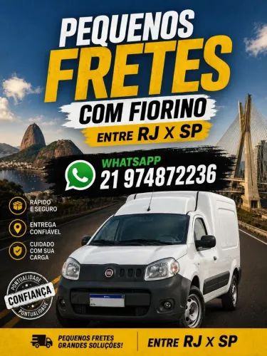 Frete com fiorino SP x RJ
