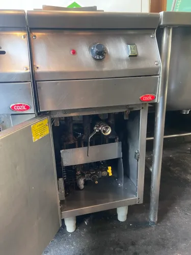 Fritadeira industrial a gás cozil 2 cestos