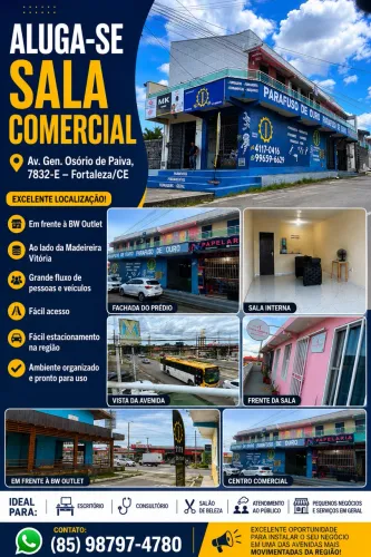 Aluga - se sala comercial na Osório de Paiva