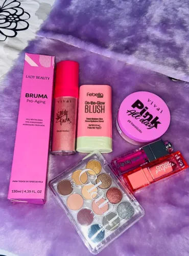 Kit maquiagens 7 itens