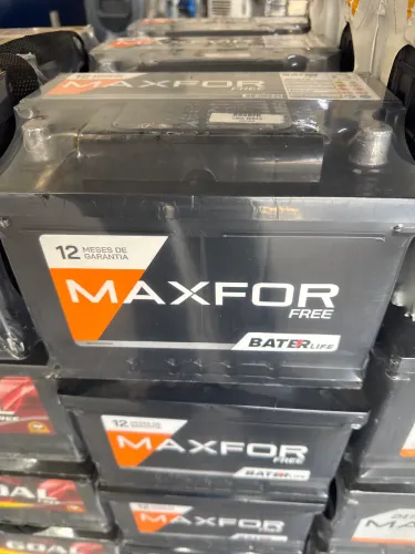 Bateria 60Ah Maxfor Free selada  Nova com 12 meses de garantia.
