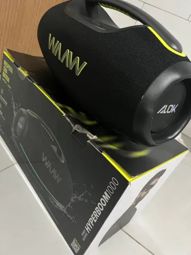 caixa de som boom box waaw