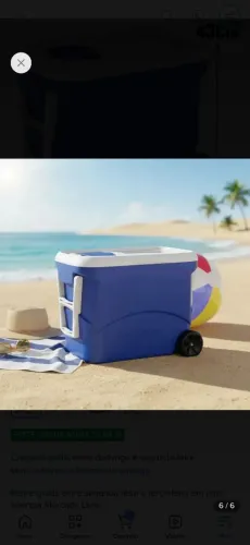 Prepare se para o verão cooler 50 litros