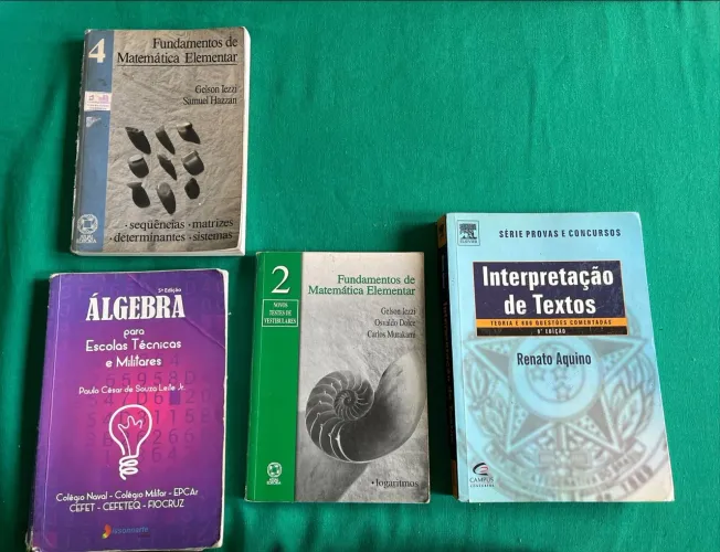 Livros para concurso militar ou estudos