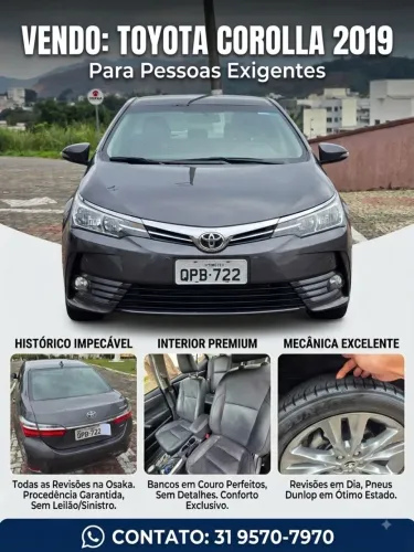 Toyota Corolla XEI 2.0 Flex 16V Aut. 2019