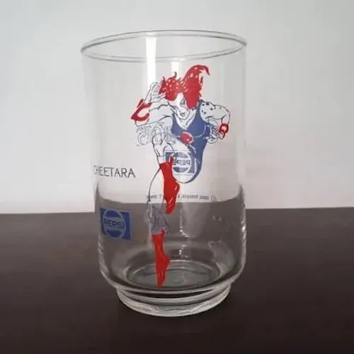 Copo Cheetara ThunderCats da Pepsi, lançado em 1986 