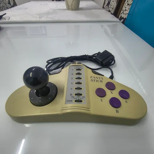 Controle Fanta estilo arcade para Super Nintendo clássico anos 90