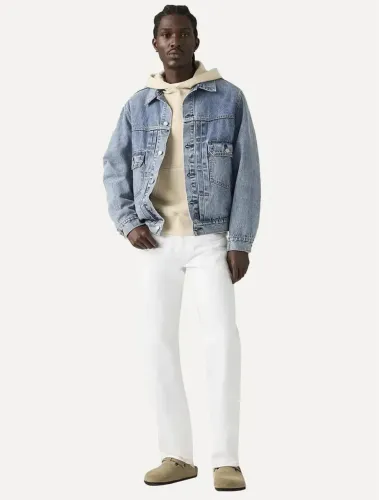 Calça jeans levis 501 branca tamanho 46 - 48 100% branca 100% algodão