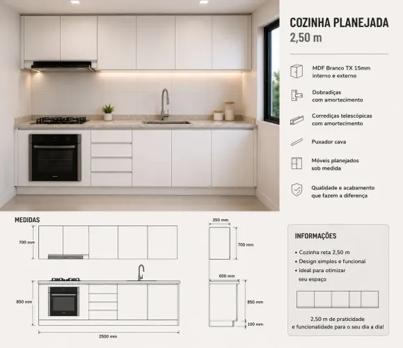 Armário de cozinha. Entre em contato já