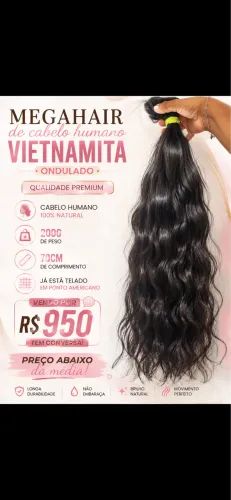 Cabelo Vietnamita/ megahair humano