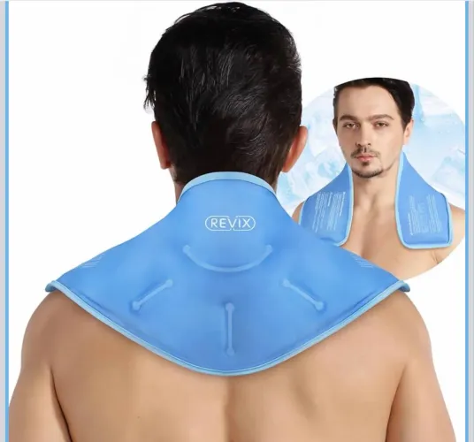 REVIX Neck Ice Pack Wrap - Compressa Gel Quente e Fria para Pescoço e Ombros