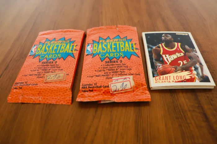 Lote 32 Cards NBA Fleer 94-95 com embalagens originais
