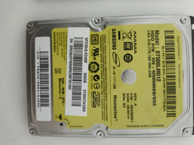 HD 320GB e 500GB P/ Case