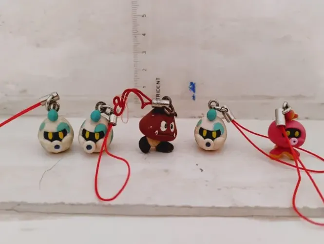 Mini chaveiros -personagens MarioBros