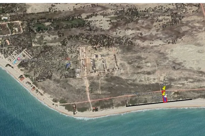 Oportunidade Única com Área com 1760m² beira mar na Praia Paradisíaca de Maracajaú - Aceit