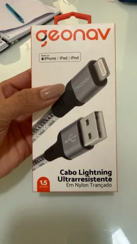 Cabo iPhone Novo Com nota fiscal