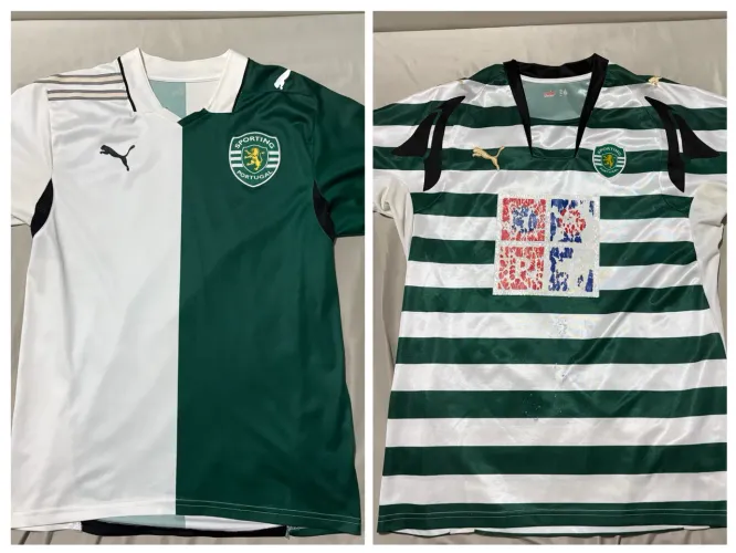 Duas camisas Sporting 2008 e 2009 originais