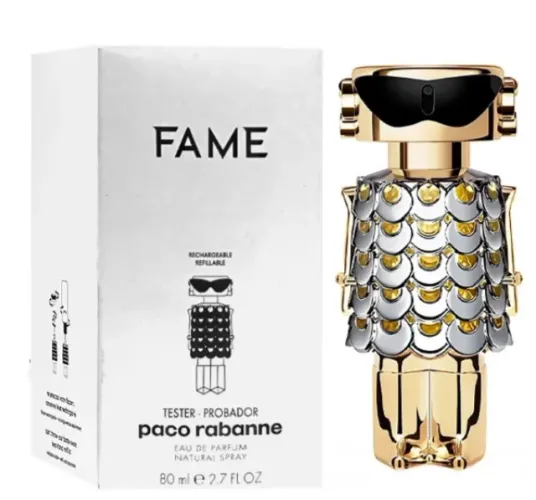 Perfume Tester Feminino Paco Rabanne Fame EDP Refilável 80ml