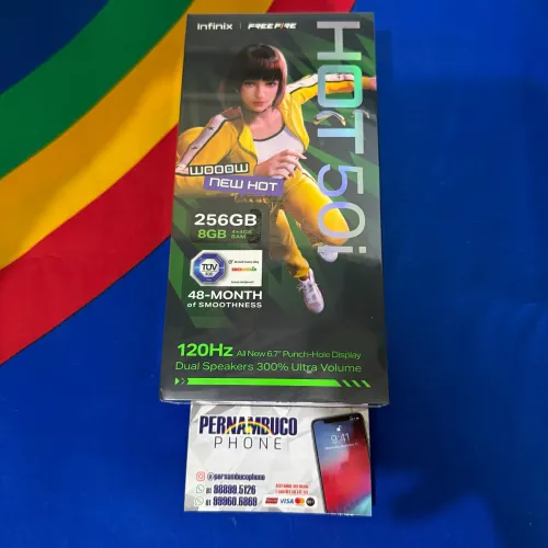 Hot 50i 256GB lacrado 