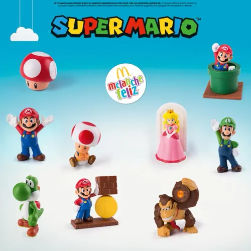 Bonecos Super Mário - Brindes Mc Lanche Feliz