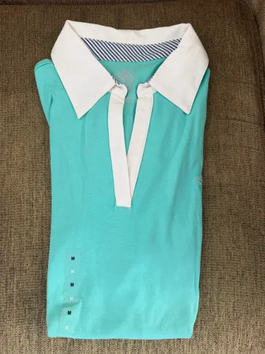 Camisa Polo Izod verde água