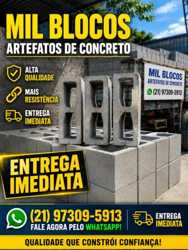 Bloco De Concreto Direto De Fábrica Com Entrega RJ