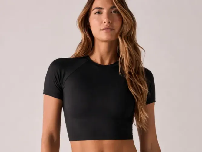 Cropped Fitness 4AM Culture Dry Fit Preto Tam P