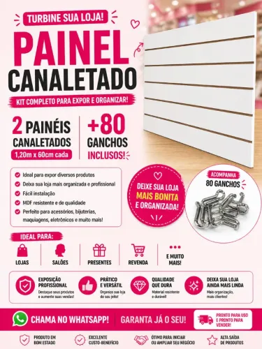 Kit 2 Painel Ripado