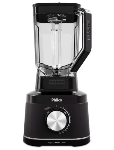 Liquidificador Philco 1500W 3,1L 12 Velocidades com 6 Lâminas PLQ15A