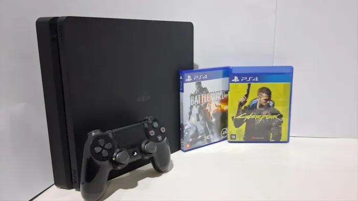 Ps4 slim + Controle + jogos