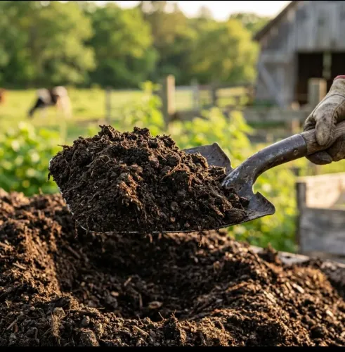 Adubo 100% orgânico direto da fazenda