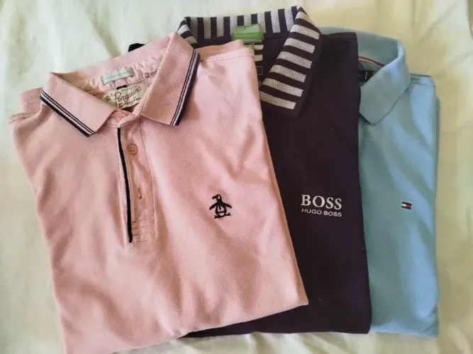 Camisas Polo Tommy, Penguin, Hugo Boss, Tamanho M