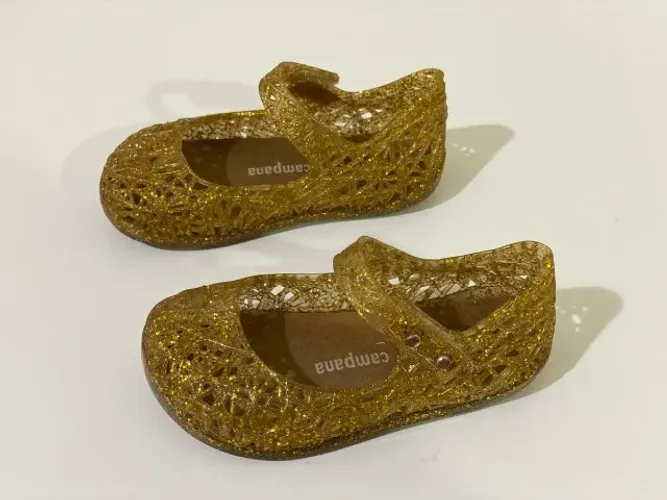 Sandália Mini Melissa Campana Dourada - 19